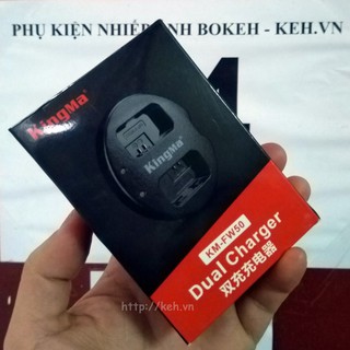 Dock Sạc đôi FW50 KINGMA USB cho Pin Sony NP-FW50