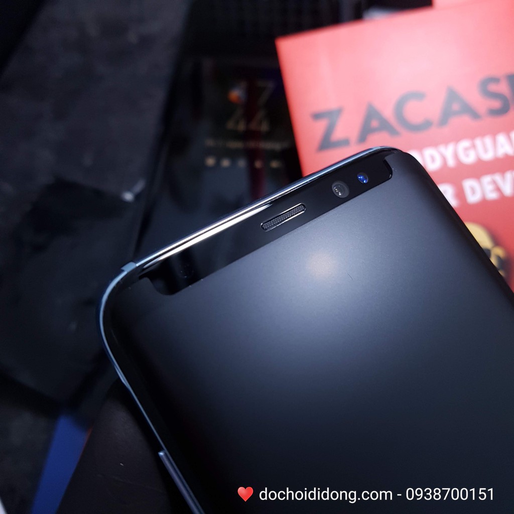 Miếng dán cường lực nhám Samsung S8/S9 UV Zacase chống vân tay