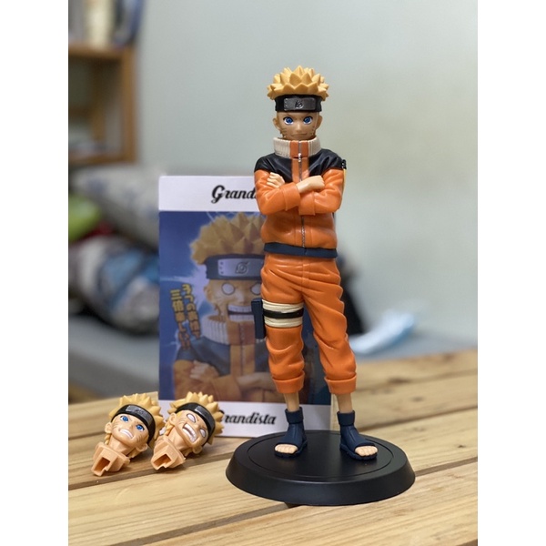 Mô hình Naruto siêu nét 26 cm 3 đầu thay thế