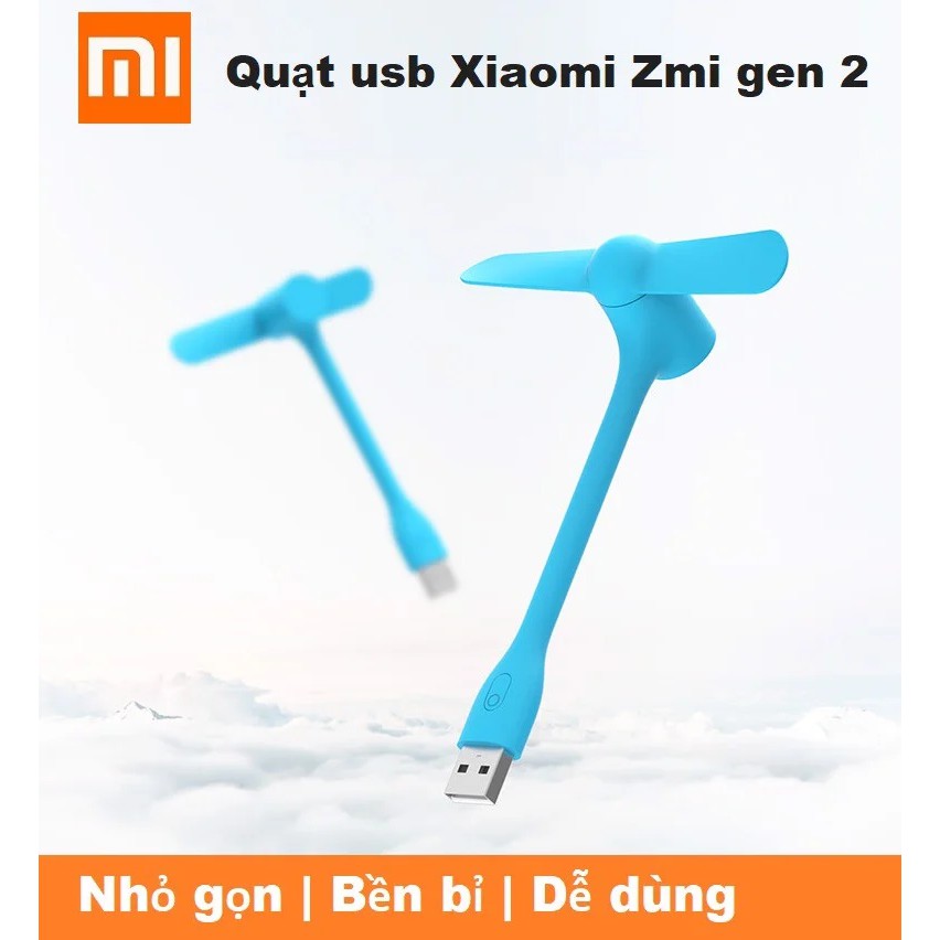 Quạt usb Xiaomi Zmi gen 2- Nhỏ gọn, bền bỉ, dễ dùng