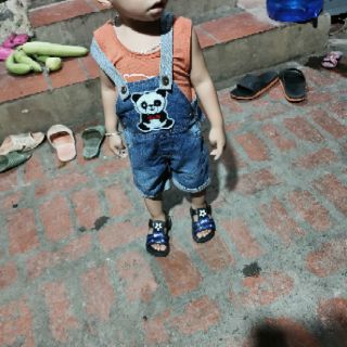 Quần yếm bò cho bé