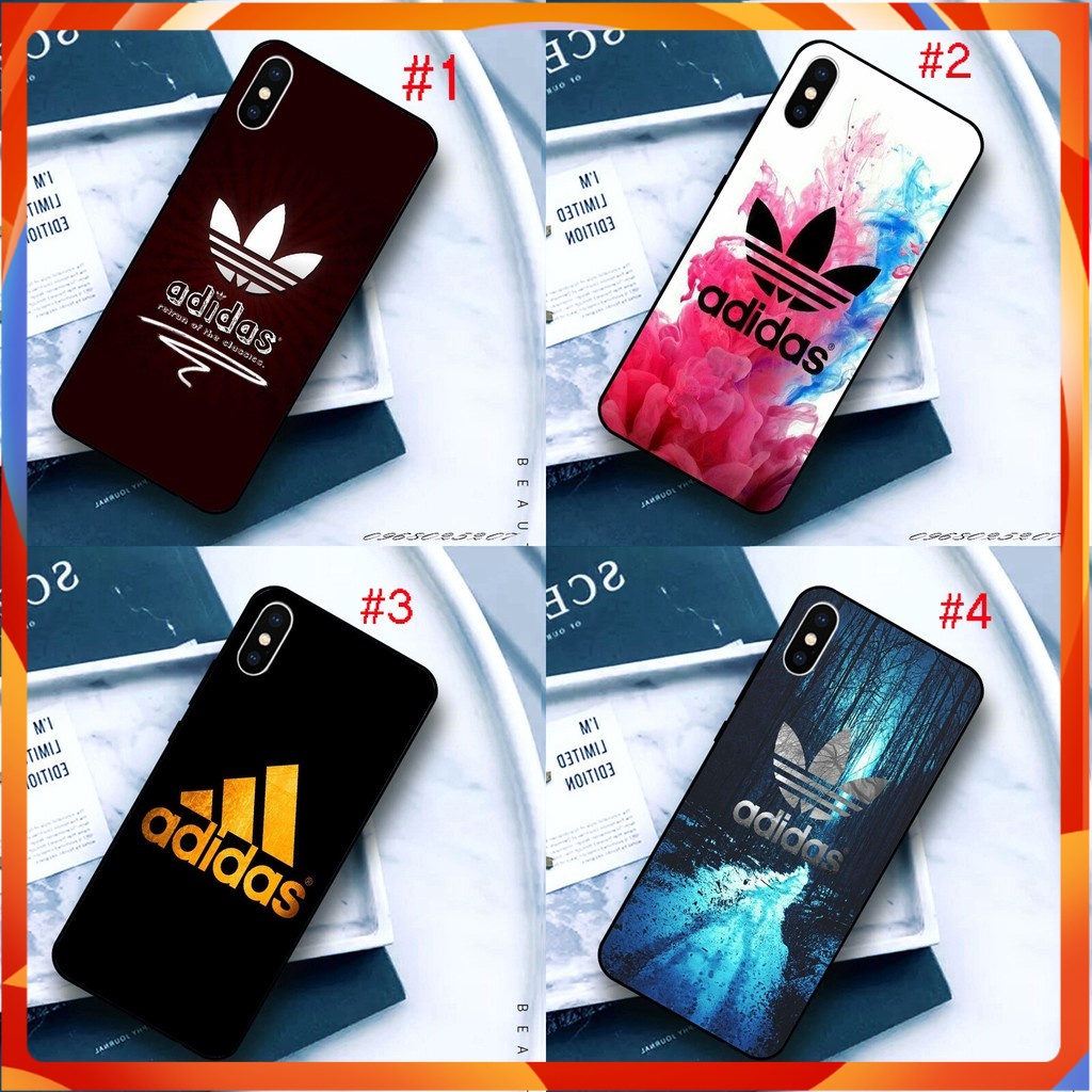 Ốp lưng IPhone  cạnh vuông BVC ADIDAS 6/6s/6p/6sp/7/8/7p/8p/xs/xr/11/12/13/14/Pro/Plus/Promax