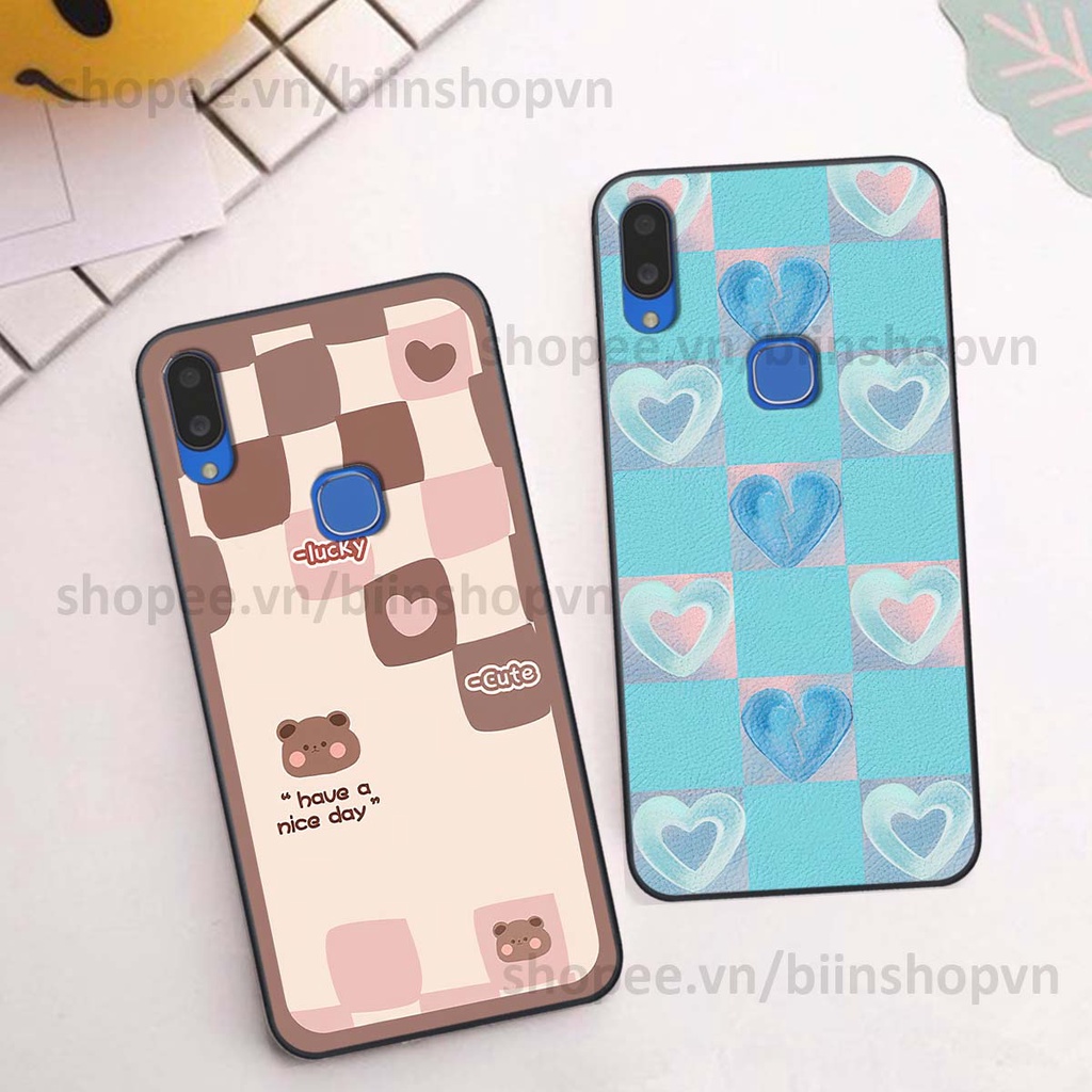 Ốp Vivo V11 / V11i caro trái tim nhiều màu sắc, đầy cá tính, khẳng định phong cách