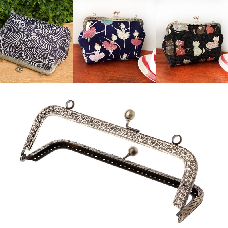 1 Khung Tay Cầm Kim Loại Tự Gắn Túi Xách 18cm