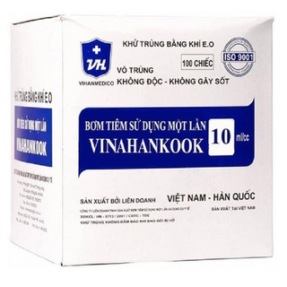 Bơm kim tiêm ống chích sử dụng 1 lần 1cc, 3cc, 5cc, 10cc