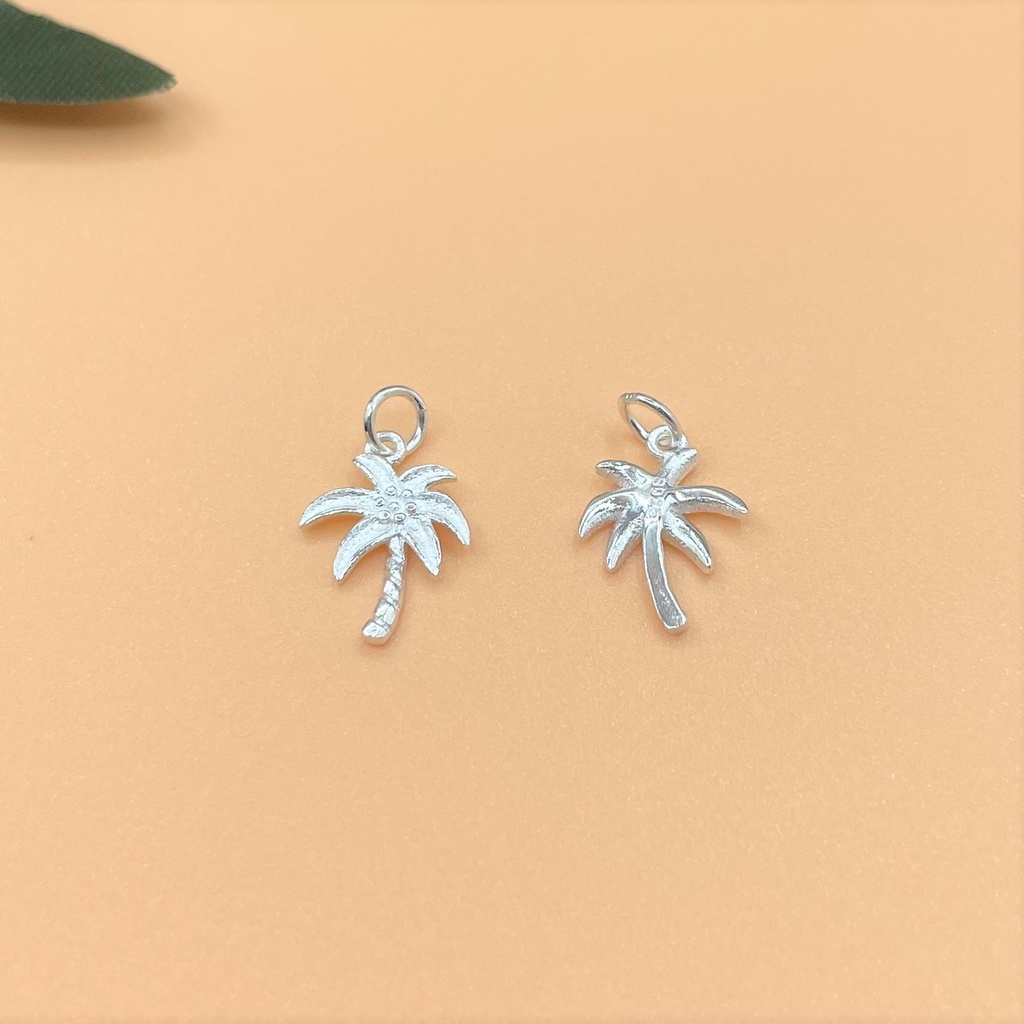 Charm bạc Móc treo hình cây dừa - Charm bạc 925 - Mã CB280