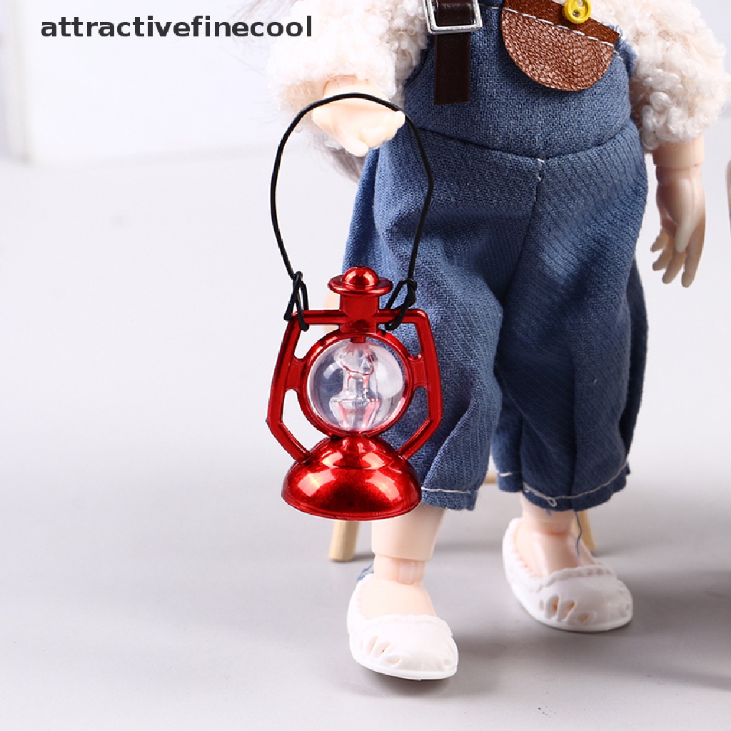 Đèn Dầu Trang Trí Phong Cách Retro Tỉ Lệ 1: 12 Cho Nhà Búp Bê