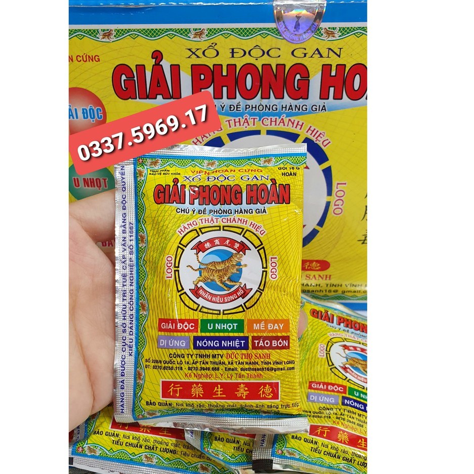 XỔ ĐỘC GAN - GIẢI PHONG HOÀN - HỔ TRỢ GIẢI ĐỘC GAN - NHUẬN TRÀNG - NGỪA TÁO BÓN