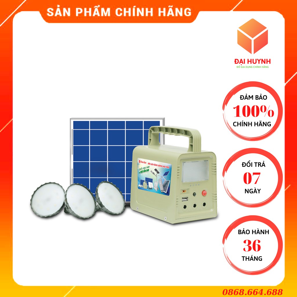 Bộ Lưu Điện Năng Lượng Mặt Trời,Sử Dụng Cắm Trại, Dã Ngoại 5W Kèm Bóng Led Cao Cấp LD01.SL 5W Rạng Đông