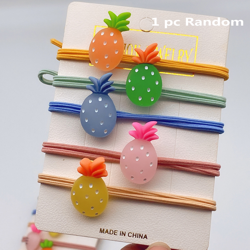 1 Dây buộc tóc hình trái cây màu sắc xinh xắn dành cho nữ