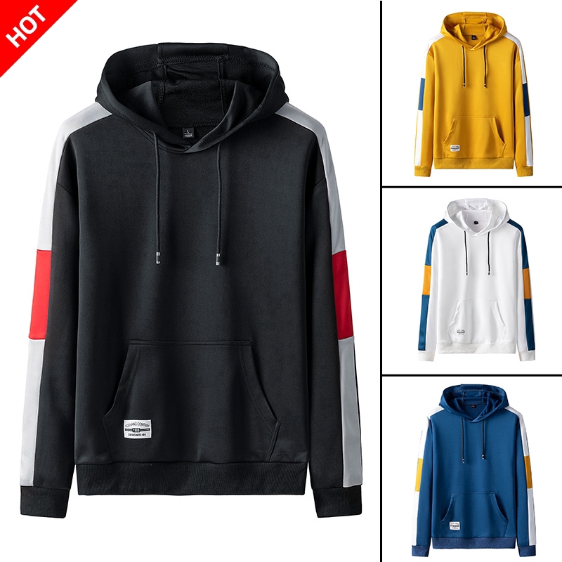 Áo hoodie màu trơn đơn giản cho nam | BigBuy360 - bigbuy360.vn