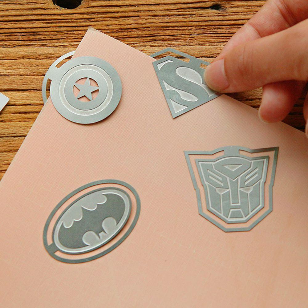 PEWANY Kẹp Giấy Đánh Dấu Trang Sách Hình Siêu Anh Hùng Captain America Chất Lượng Cao