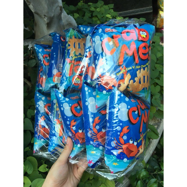 Bim bim Oishi snack cua vị xốt chua ngọt (bịch 10 gói 15g)