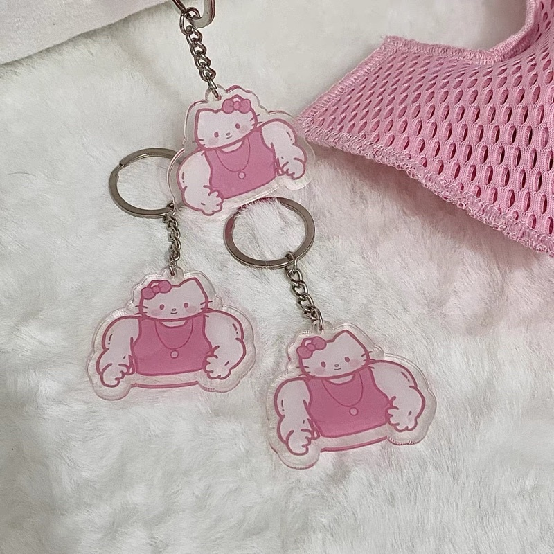 Móc khoá hình supper hello kitty đô conÁ