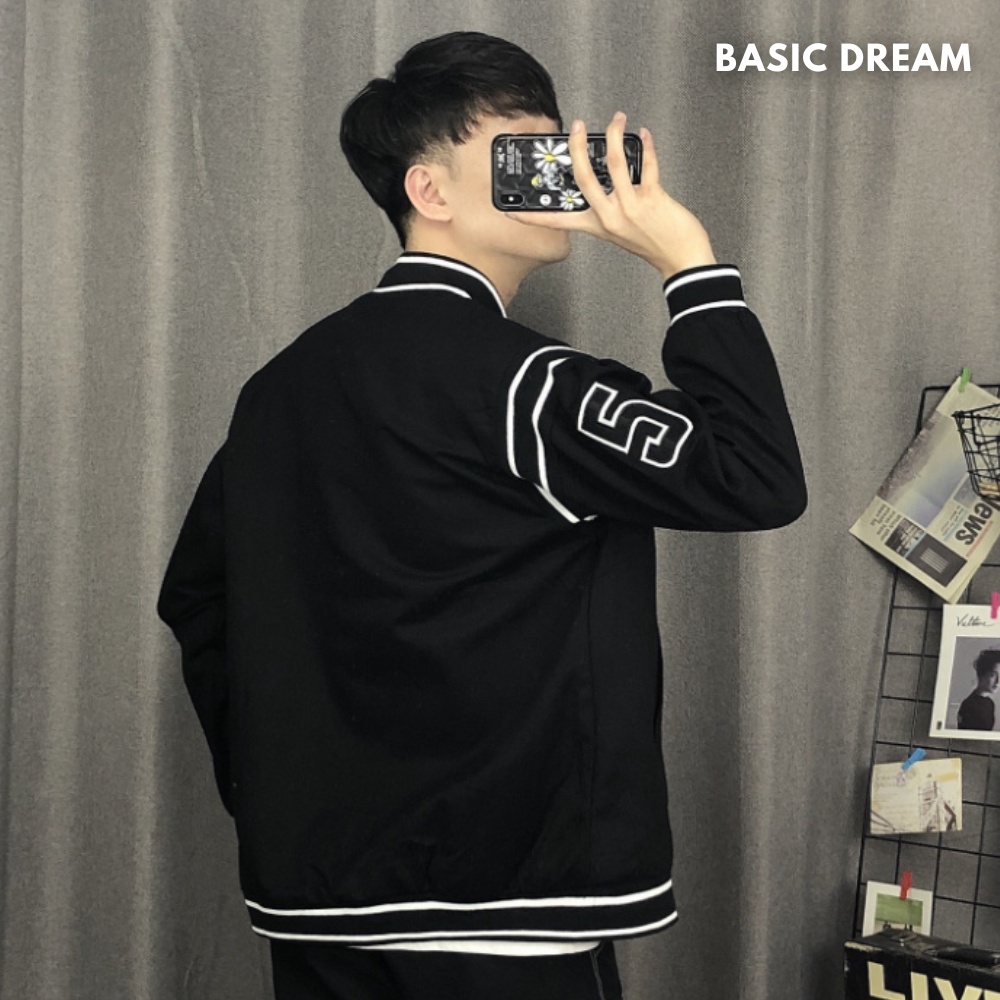 Áo Bomber Jacket Dù 2 Lớp MUDENG, Áo khoác bomber bóng chày Unisex Nam Nữ (Ảnh Thật/Có sẵn)