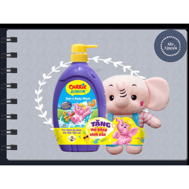 Tắm gội toàn thân Carrie Junior tặng kèm con voi.