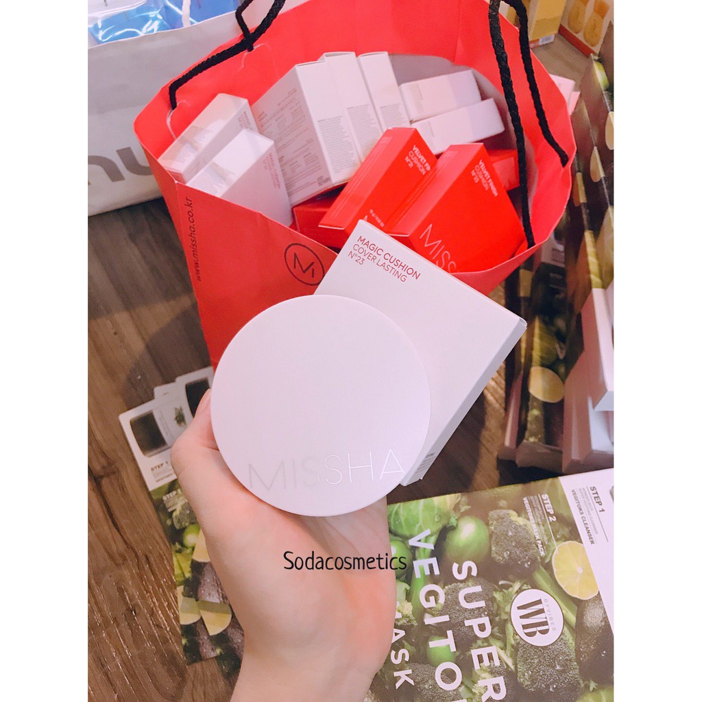 Phấn Nước Kiềm dầu Missha Magic Cushion Cover Lasting SPF50+ PA+++ phiên bản mới
