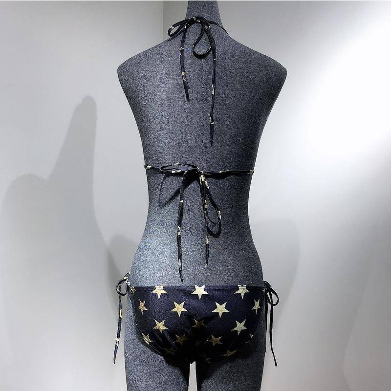 062#Bộ Đồ Bơi Bikini Hình Cờ Mỹ Quyến Rũ