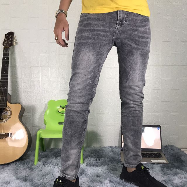 Quần jean nam đẹp quần jeans Nam thời trang mẫu trơn hàng chuẩn shop 2010 ( có size đại 33-34)