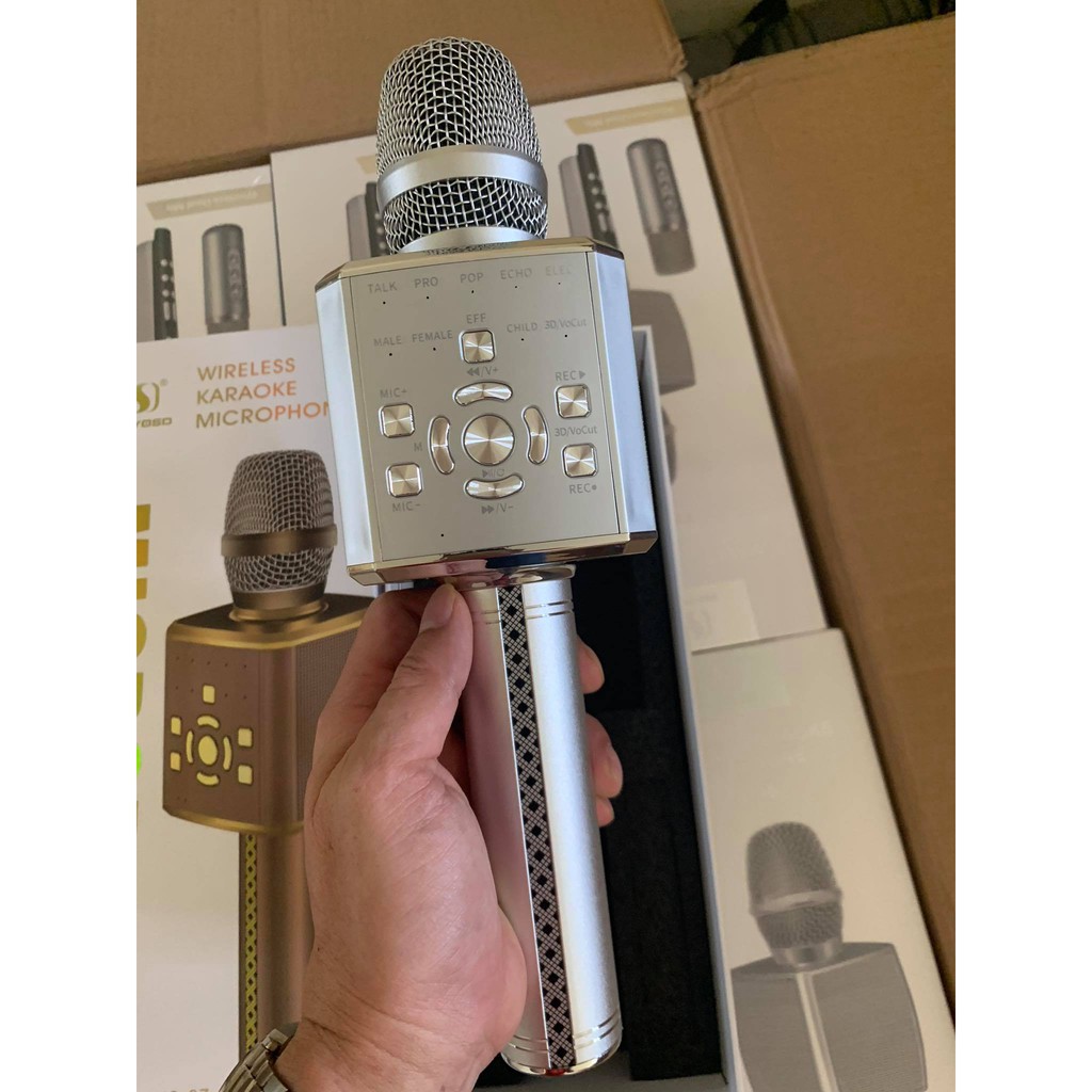 [Mã ELHACE giảm 4% đơn 300K] Micro YS-97 Mic Karaoke Bluetooth Tích Hợp Live Stream Sound Card 3 In 1 Cao Cấp