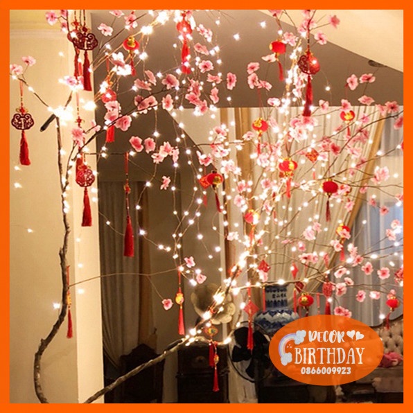 Dây Đèn Led Trang Trí Sinh Nhật SIÊU HOT Trang Trí Phòng Ngủ, Phòng Cưới, Lễ Tết, Noel Dài 3m Dùng Pin Con Thỏ