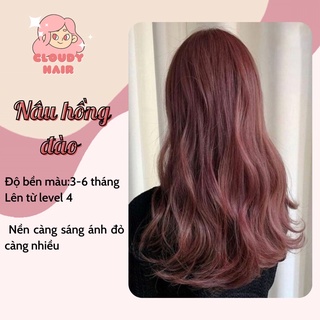 Thuốc Nhuộm Tóc Màu NÂU HỒNG ĐÀO  | CLOUDYHAIRS, CLOUDYHAIR