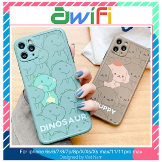 Ốp lưng iphone imd new Dinosaur & Puppy 5/5s/6/6plus/6s/6splus/7/7plus/8/8plus/x/xr/xs/11/12/pro/max/plus/promax - Awifi