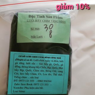 30m lưới chim tàng hình.bẫy cu,cò,két,khướu,sáo...