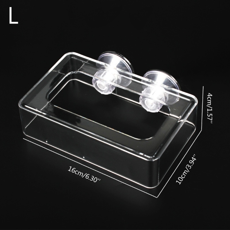 Aoto Betta Vòng Nổi Acrylic Trong Suốt Hình Chữ Nhật Giảm Chất Thải &amp; Chất Lượng Nước Phù Hợp Cho Hạt