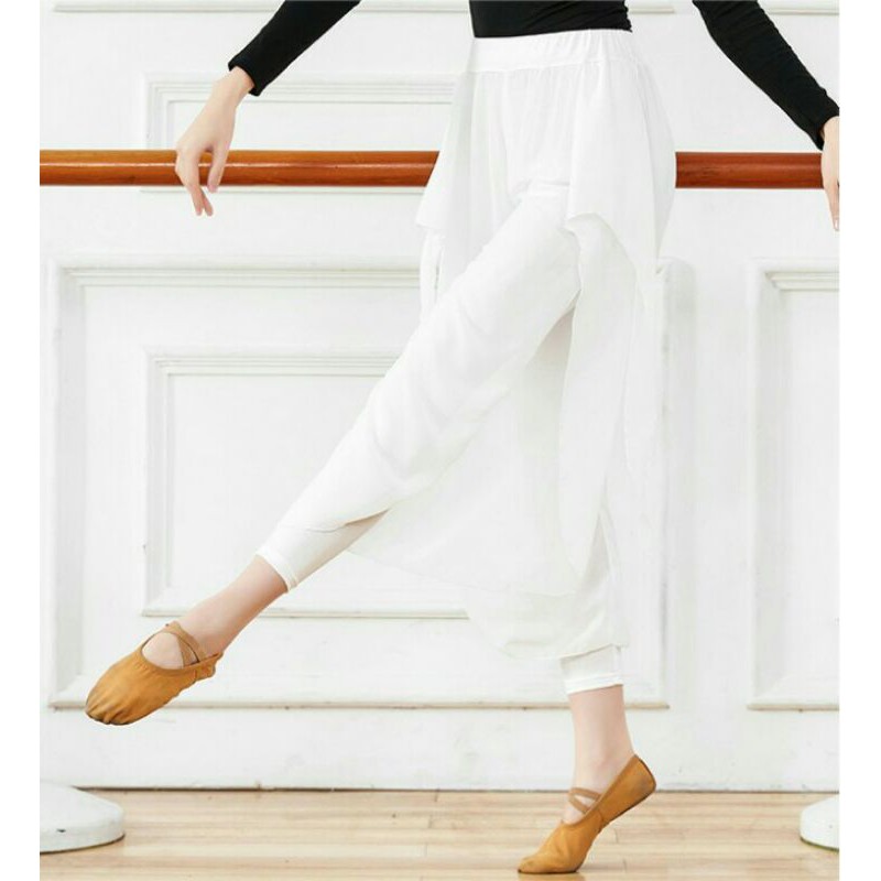 Quần múa legging phối tà xoan xẻ Q03 | BigBuy360 - bigbuy360.vn