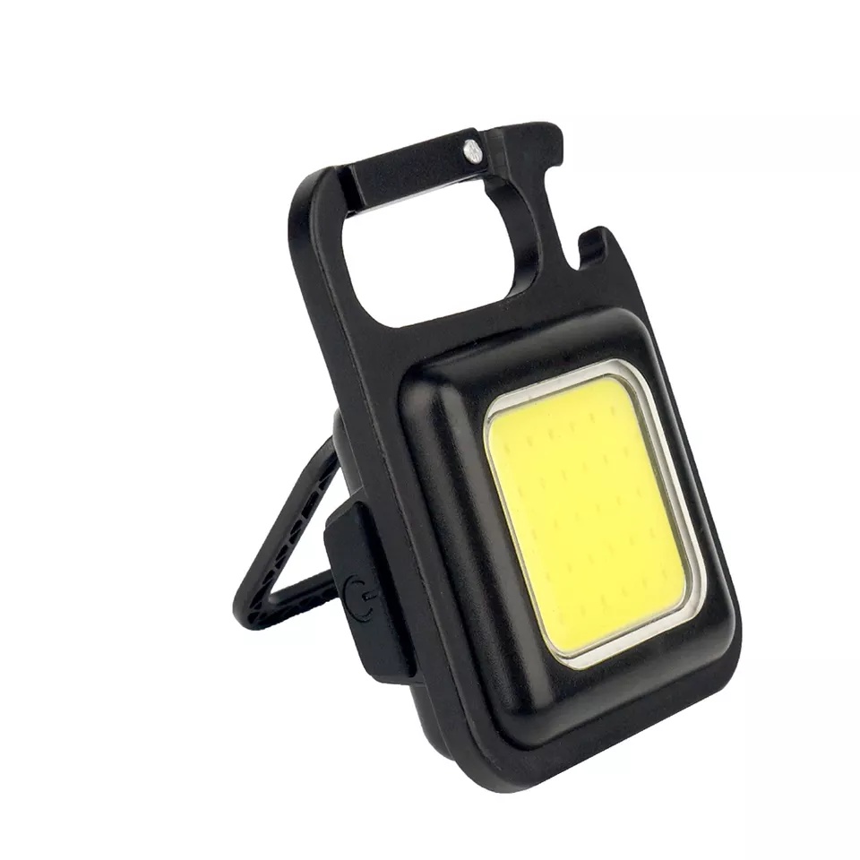 Đèn LED Flash mini COB siêu sáng có móc treo khoá và hít nam châm tiện lợi