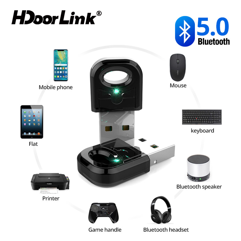 Usb Truyền Tín Hiệu Âm Thanh HdoorLink Bằng Bluetooth 5.0 Mini 4.0 Cho Máy Tính Pc