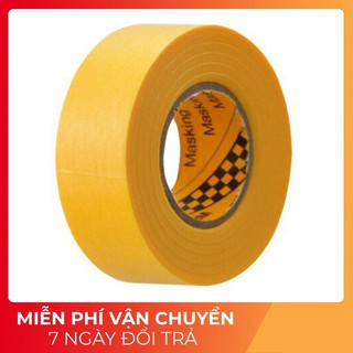 Băng keo giấy 3M 243J che sơn Masking Tape, 10mmx18m và 20mm x18m