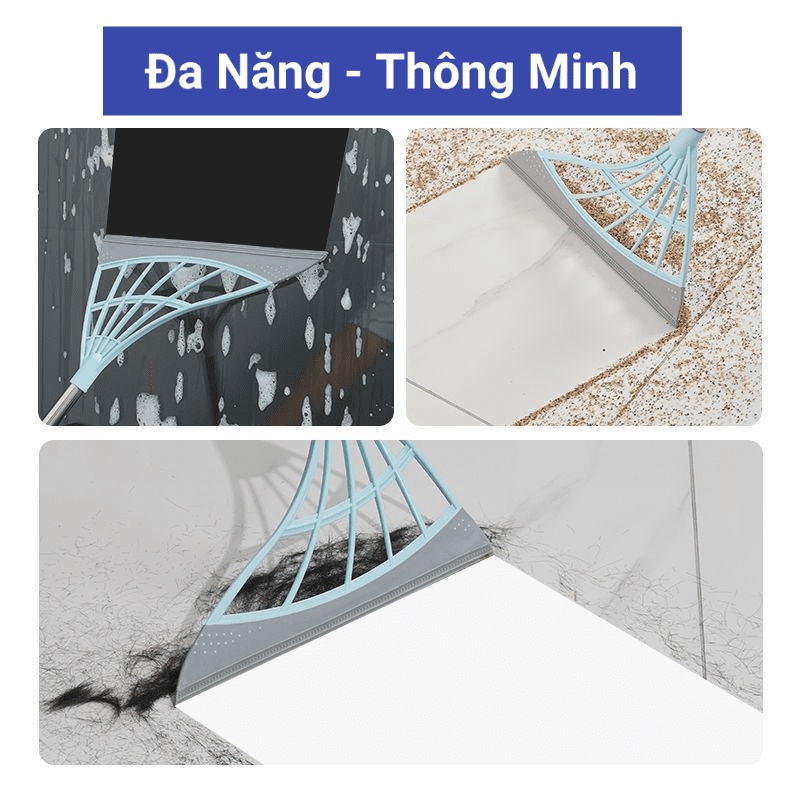 Chổi Quét Nhà Nhựa Mềm Silicon Đa Năng Thông Minh Siêu Bền