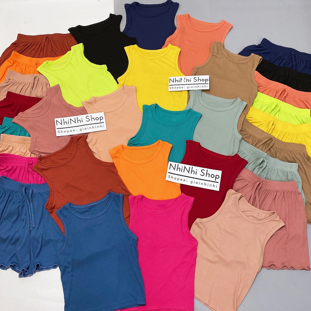 Bộ ngủ sát nách thun tăm, Sét đồ ngủ sexxy co giãn chất mát lạnh BN0089 - NhiNhi Shop | BigBuy360 - bigbuy360.vn