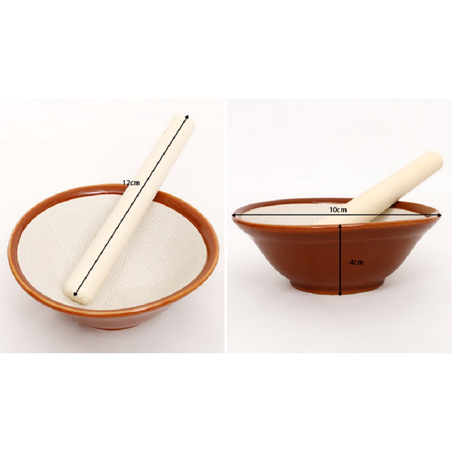 Daiso Cối mini kèm chày gỗ