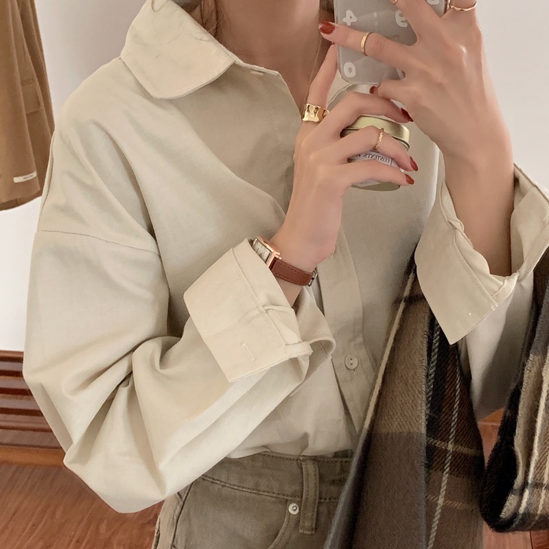 Áo sơ mi dài tay thời trang cho nữ 46374