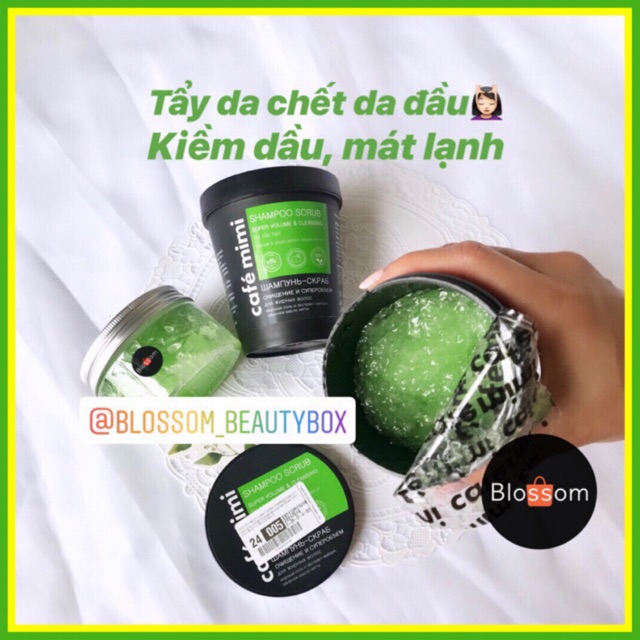 Tẩy da chết da đầu Cafe mimi rất sạch cho tóc dầu, bết | BigBuy360 - bigbuy360.vn