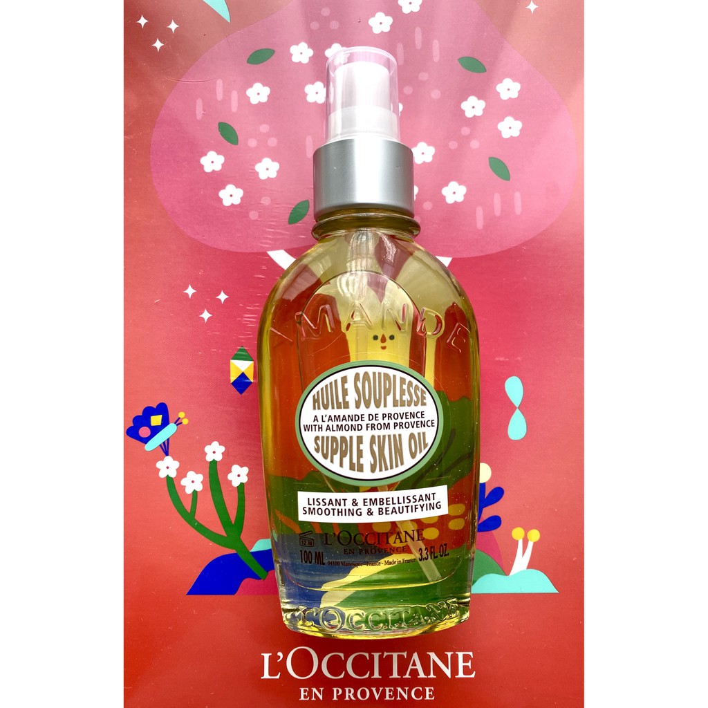 [BILL US/FR] Tinh dầu chống rạn Hạnh nhân L'Occitane Almond Supple Skin Oil 100ml