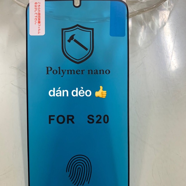 Dán màn hình Polymer nano có cảm biến vân tay cho samsung S20