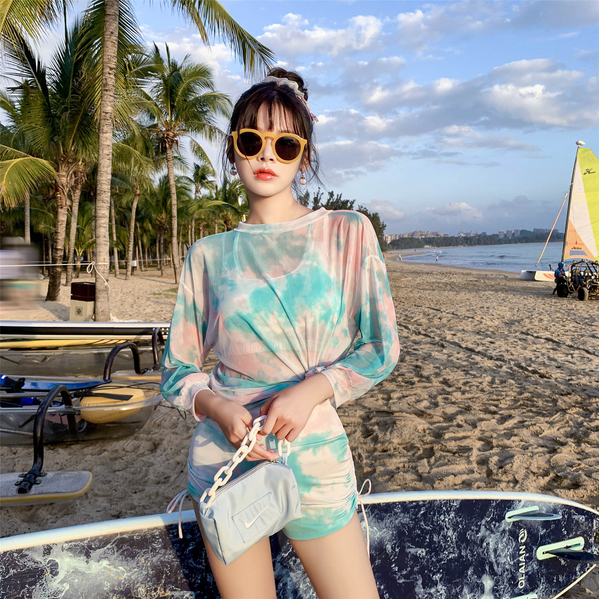 Bộ Đồ Bơi Ba Mảnh Thể Thao Phong Cách Hàn Quốc Cho Nữ | BigBuy360 - bigbuy360.vn