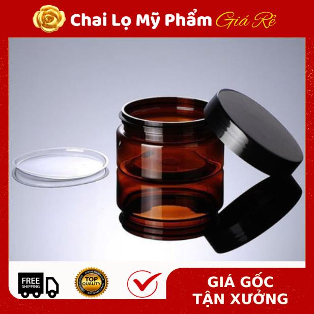 Hủ Đựng Kem ❤ RẺ VÔ ĐỊCH ❤ Hũ nhựa pet 100g đựng mỹ phẩm , thực phẩm, đồ khô, ngũ cốc