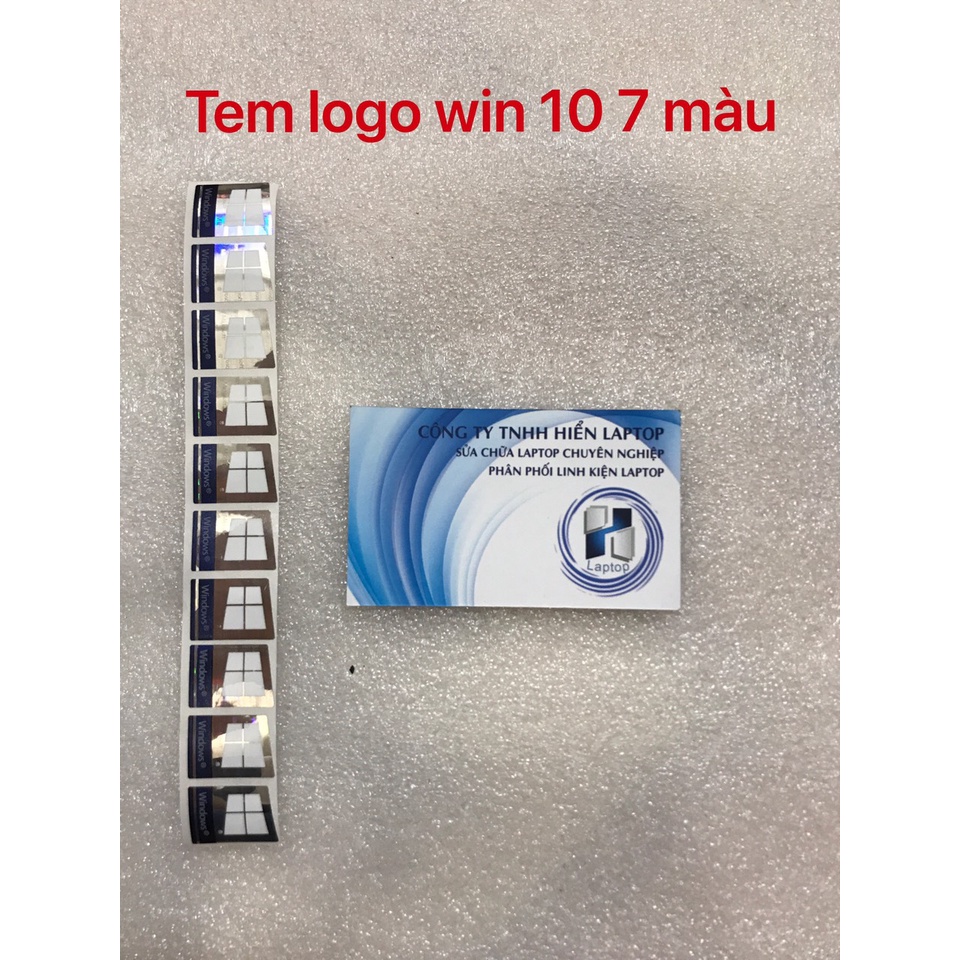 Tem Windows 10 Windows 7 - Tem dán laptop máy tính - Mới 100%