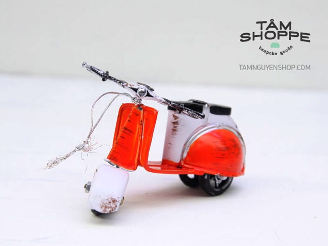 Mô hình xe vespa sắt mini