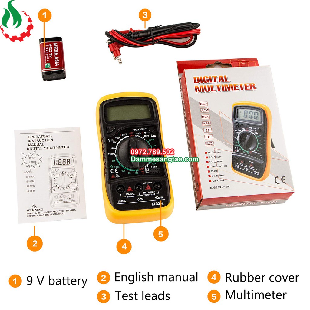Đồng hồ đo vạn năng XL830L