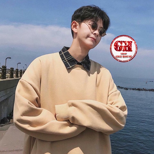 FREESHIP 50K - ÁO SWEATER NỈ TRƠN XẺ TÀ Ulzzang UNISEX NAM NỮ, KÈM ẢNH THẬT | BigBuy360 - bigbuy360.vn