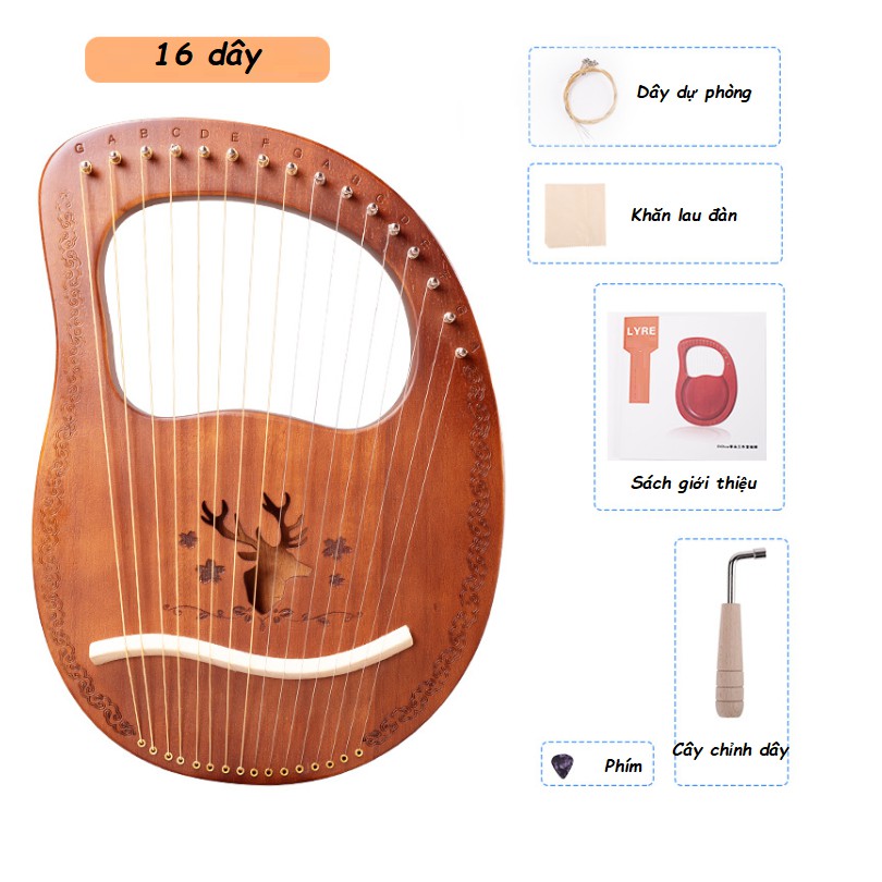 Tặng đàn kalimba cho bạn mới tập chơi giấy dán màu kalimba giấy dán nốt kalimba búa chỉnh âm kalimba