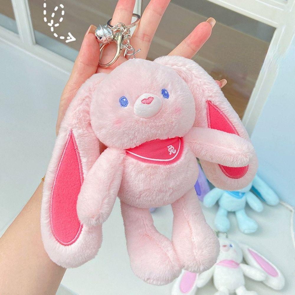 Móc Khóa Hình Thỏ Nhồi Bông Đáng Yêu Charms