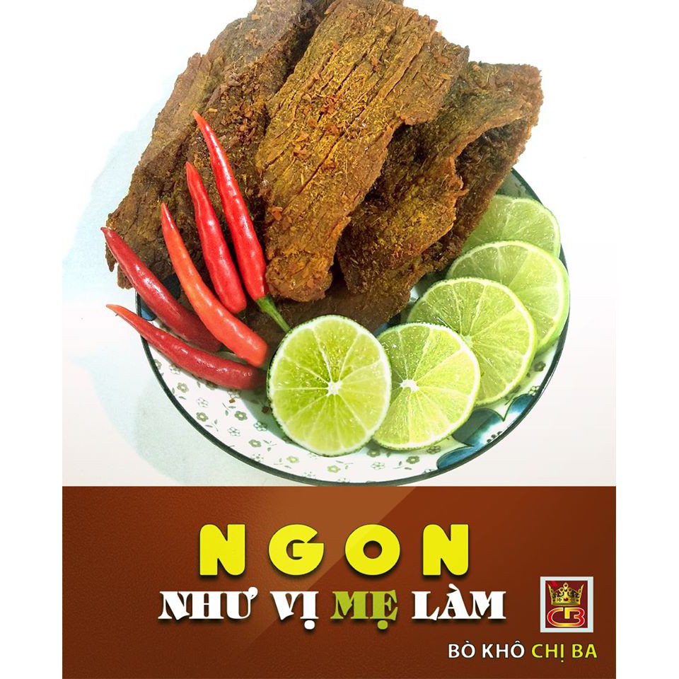 [FREESHIP 99k]Bò khô sạch Loại Lát Chị Ba 500GR | BigBuy360 - bigbuy360.vn