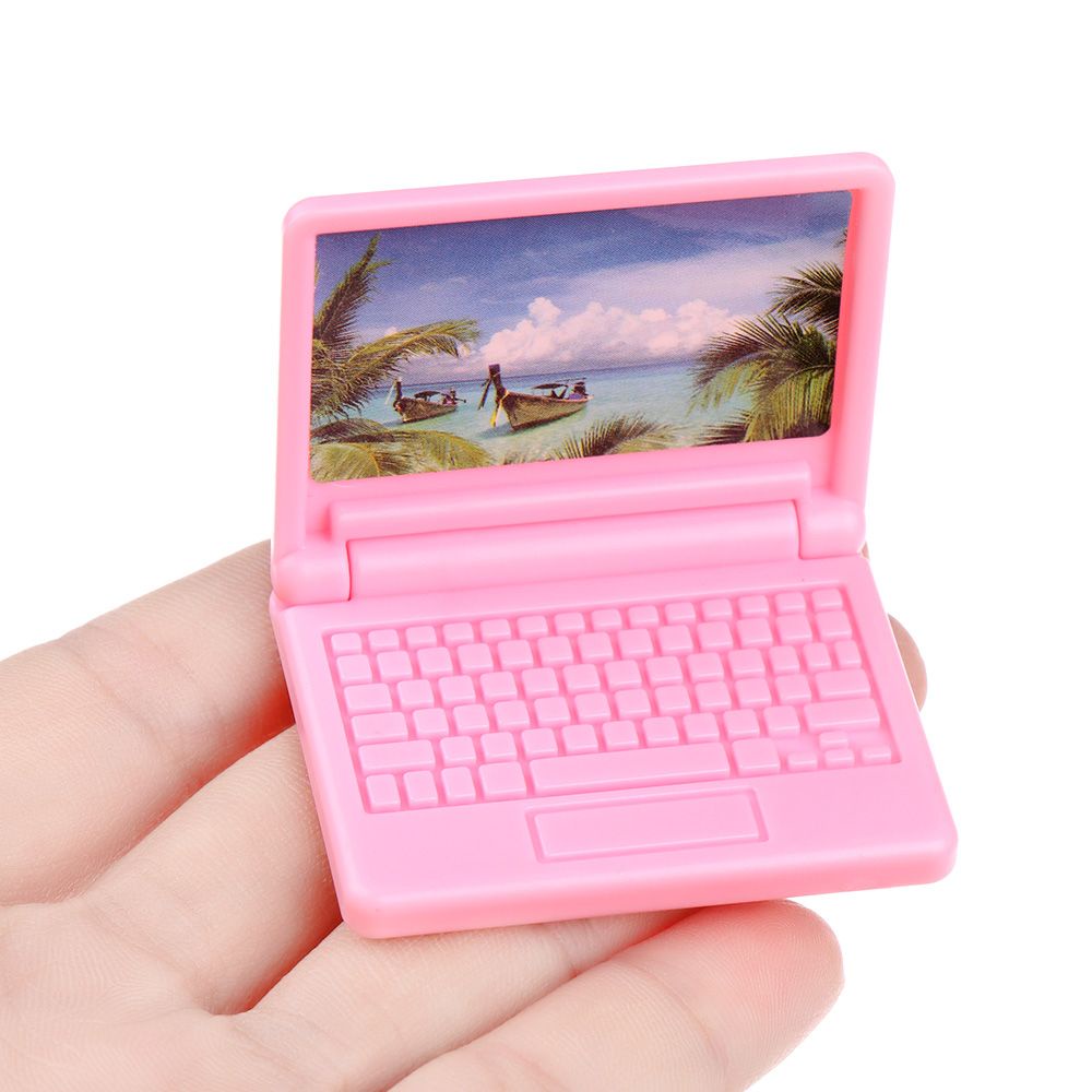 Đồ Chơi Máy Tính Laptop Mini Thời Trang Có Thể Gập Lại Cho Búp Bê